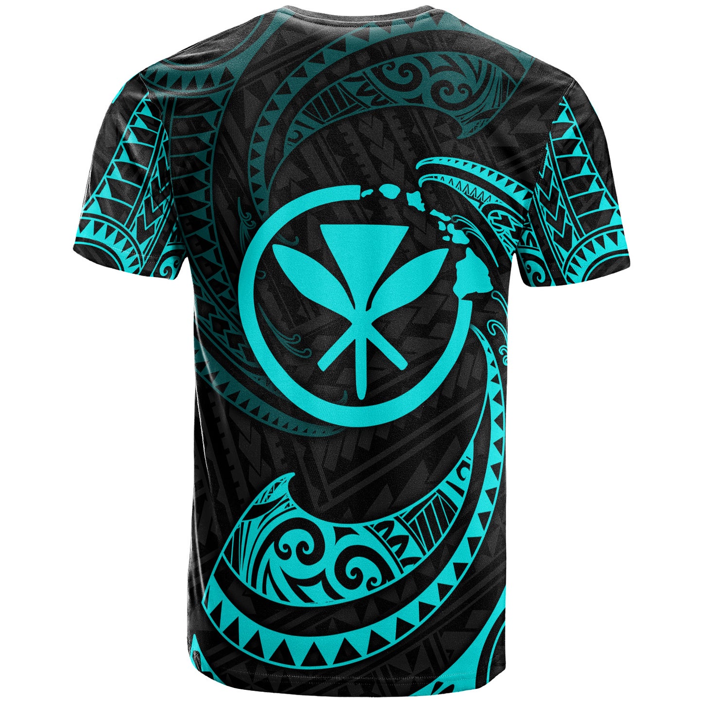 Hawaii Polynesian Custom Personalised T-Shirt - Gold Tribal Wave