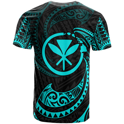 Hawaii Polynesian Custom Personalised T-Shirt - Gold Tribal Wave