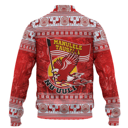 American Samoa Baseball Jacket Nu'uuli Christmas Style