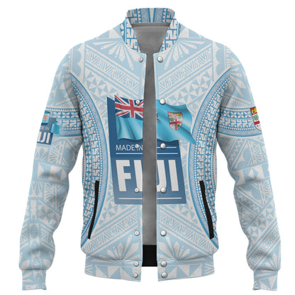Fiji Baseball Jacket Fijian Tapa Style