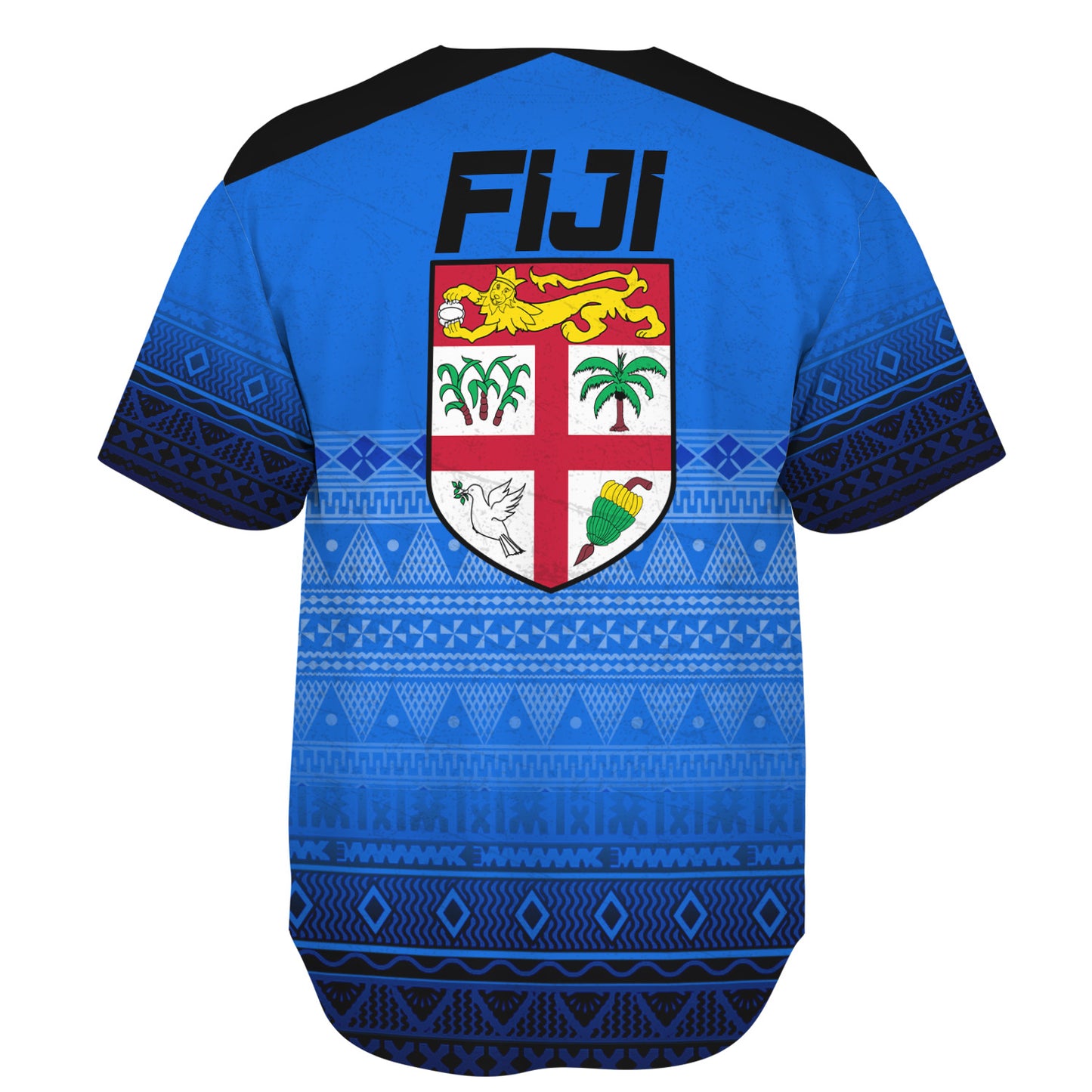 Fiji Baseball Shirt Fijian Rugby Style