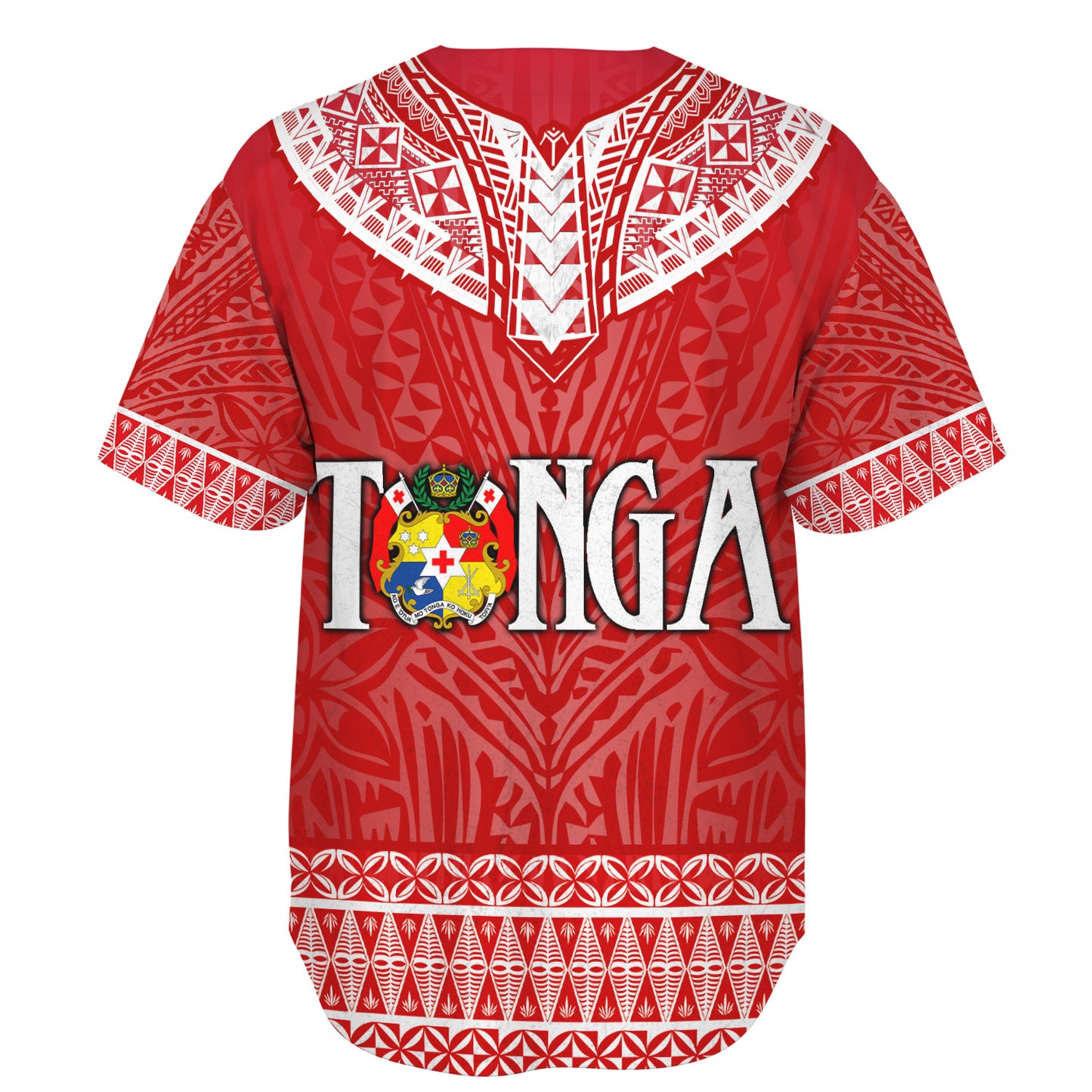 Tonga Custom Personalised Baseball Shirt Happy National Day