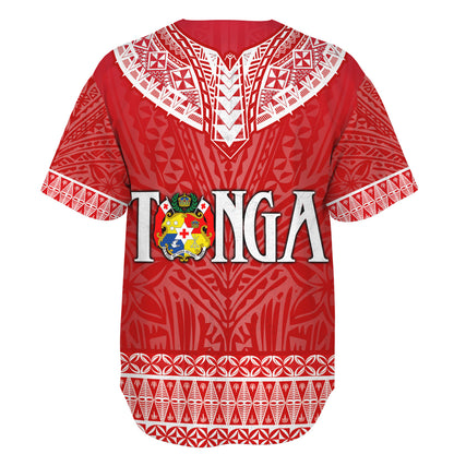 Tonga Custom Personalised Baseball Shirt Happy National Day