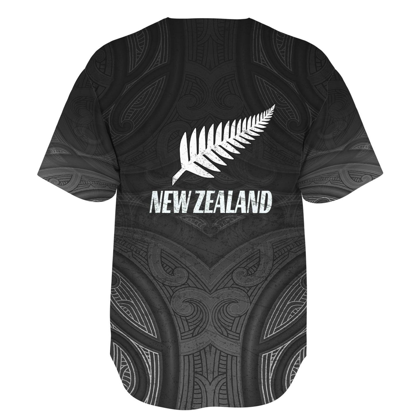 New Zealand Baseball Shirt Rugby Ball Style