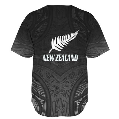New Zealand Baseball Shirt Rugby Ball Style