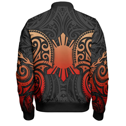 Philippines Filipinos Bomber Jacket Custom Personalised Spirit Red Version