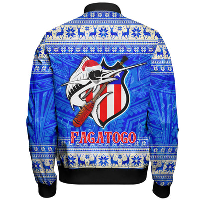 American Samoa Bomber Jacket Fagatogo Christmas Style