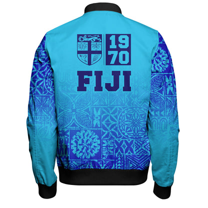 Fiji Bomber Jacket Fiji Independence 1970 Tapa Style (Ver 2)