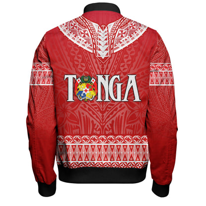 Tonga Custom Personalised Bomber Jacket Happy National Day