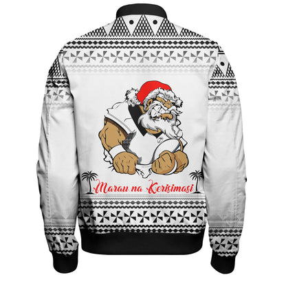 Fiji Bomber Jacket Marau na Kerisimasi Rugby Santa Style