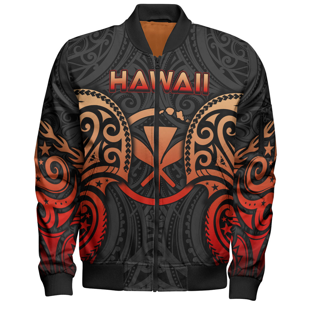 Hawaii Bomber Jacket Custom Personalised Spirit Red Version