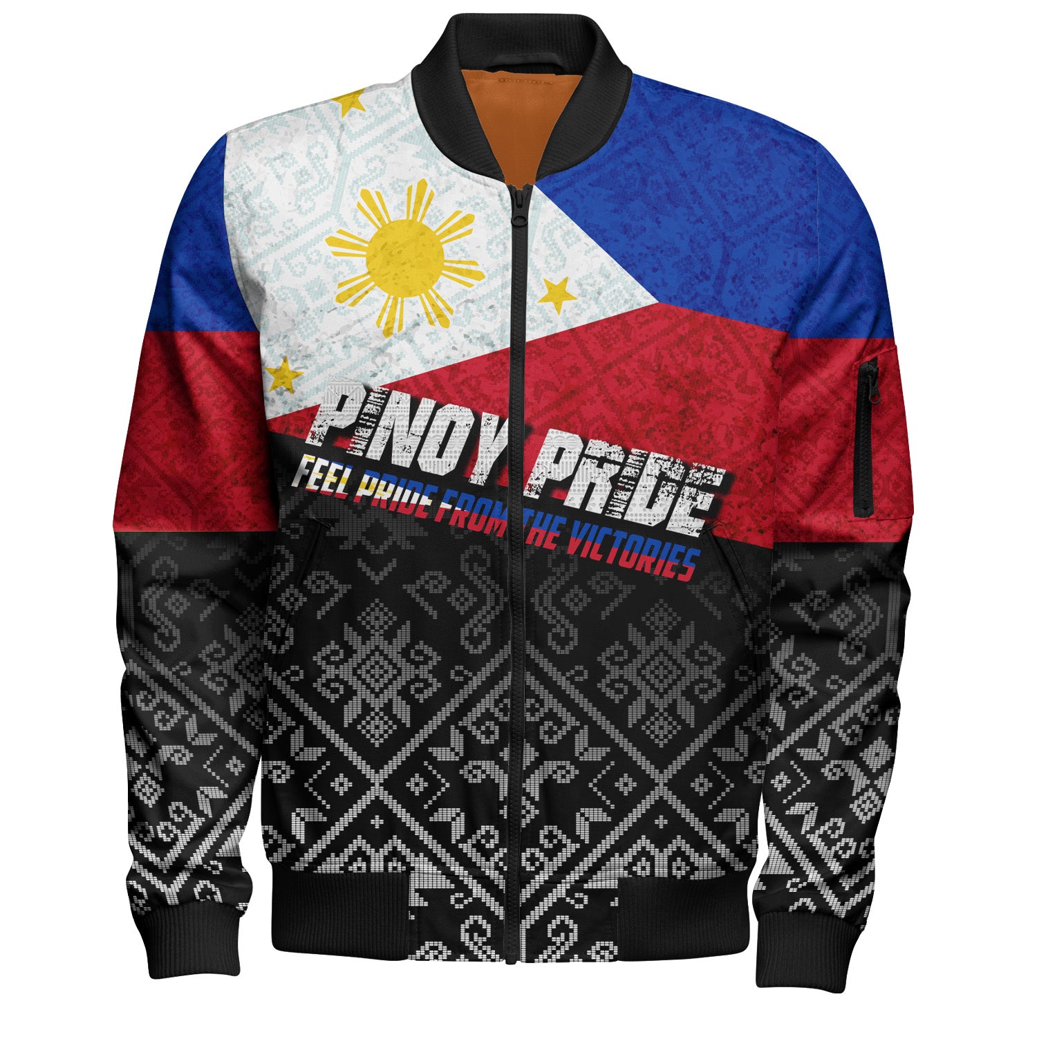 Philippines Filipinos Bomber Jacket Pinoy Pride Grunge Style