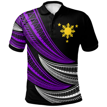 Philippines Filipinos Custom Personalised Polo Shirt - Wave Pattern Alternating