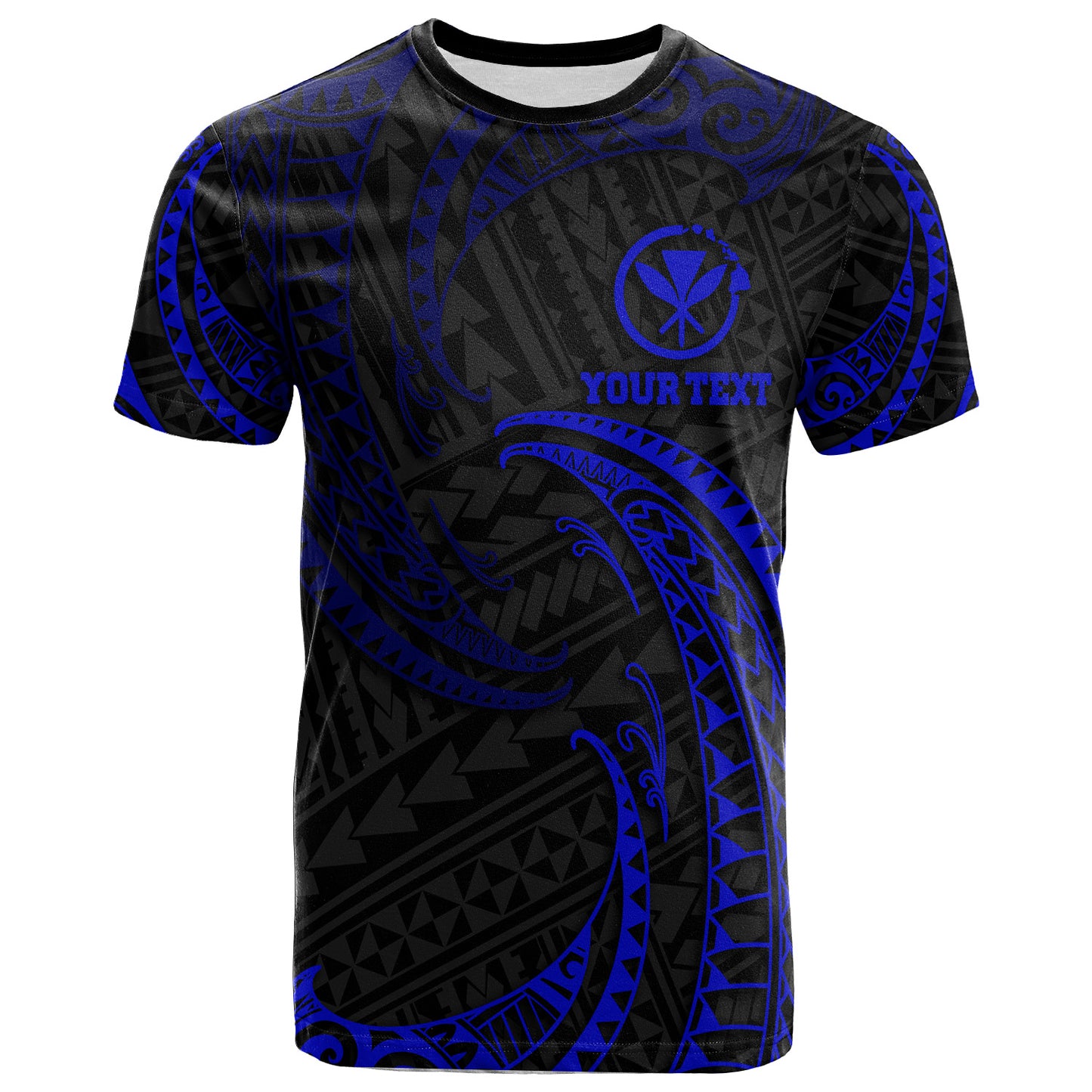 Hawaii Polynesian Custom Personalised T-Shirt - Gold Tribal Wave
