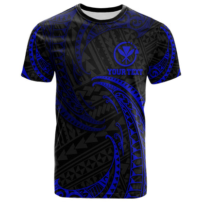 Hawaii Polynesian Custom Personalised T-Shirt - Gold Tribal Wave