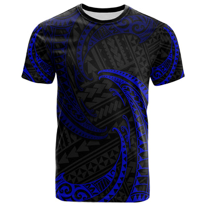 Polynesian Custom Peronalised T-shirt Tribal Wave Pattern