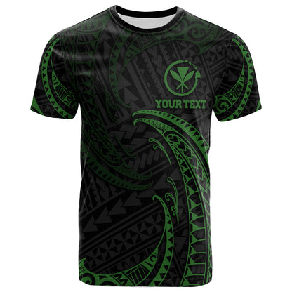 Hawaii Polynesian Custom Personalised T-Shirt - Gold Tribal Wave