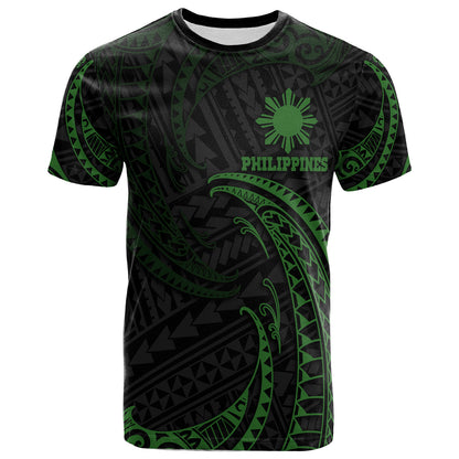 Philippines Filipinos T-Shirt Gold Tribal Wave