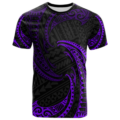 Polynesian Custom Peronalised T-shirt Tribal Wave Pattern