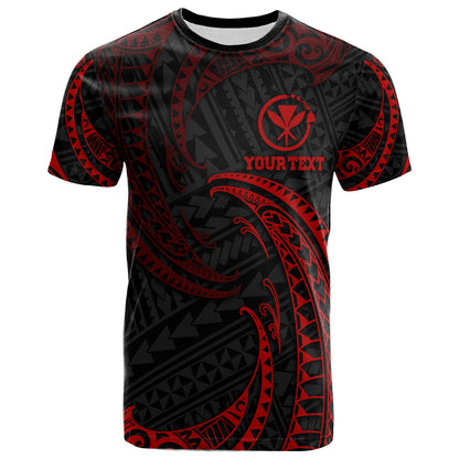 Hawaii Polynesian Custom Personalised T-Shirt - Gold Tribal Wave