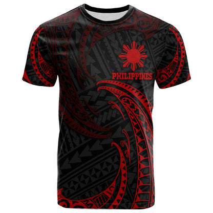 Philippines Filipinos T-Shirt Gold Tribal Wave