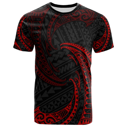 Polynesian Custom Peronalised T-shirt Tribal Wave Pattern
