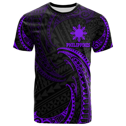 Philippines Filipinos T-Shirt Gold Tribal Wave