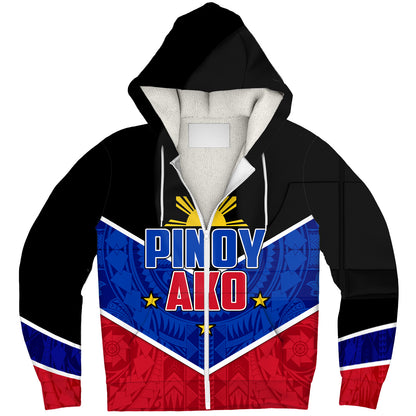 Philippines Filipinos Sherpa Hoodie Pinoy Ako Style
