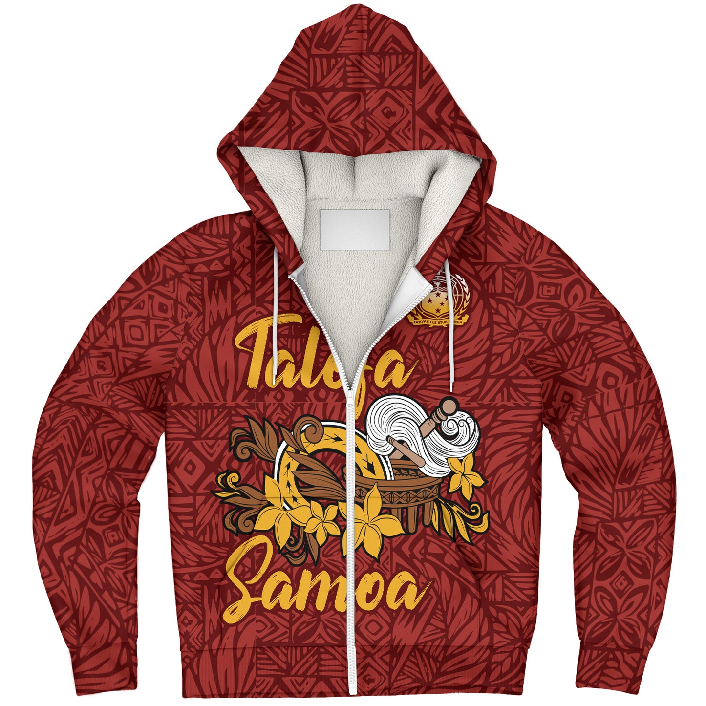 Samoa Sherpa Hoodie Talofa Samoa Style