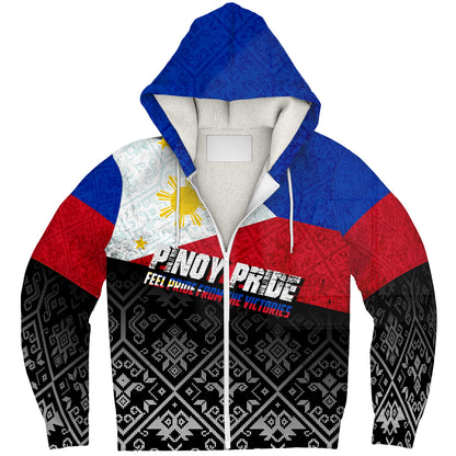 Philippines Filipinos Sherpa Hoodie Pinoy Pride Grunge Style