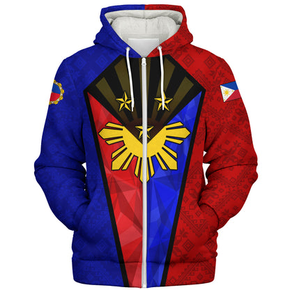 Philippines Filipinos Sherpa Hoodie Filipinos Super Styles