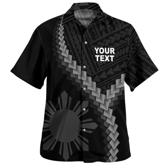 Philippines Filipinos Hawaiian Shirt Filipinos Sun Polynesian Tattoo Style