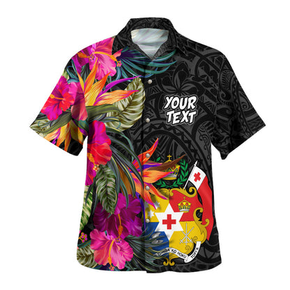 Tonga Hawaiian Shirt Polynesian Hibiscus Pattern