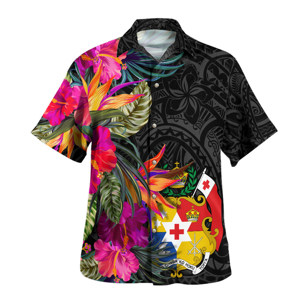 Tonga Hawaiian Shirt Polynesian Hibiscus Pattern