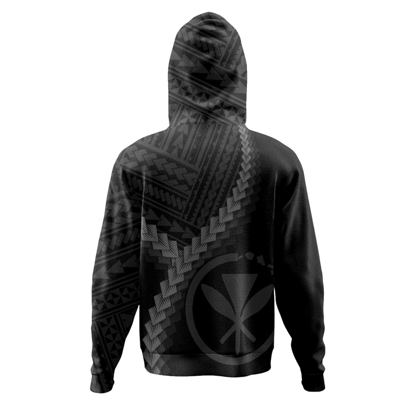 Hawaii Hoodie Coat Of Arm Polynesian Tattoo Style