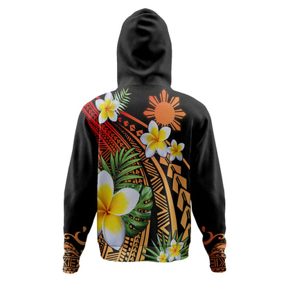 Philippines Filipinos Hoodie Plumeria Polynesian Pattern