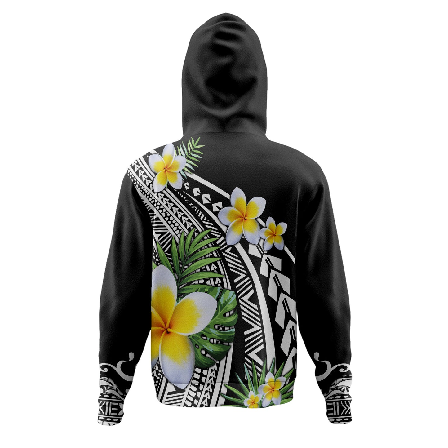 Hawaii Hoodie Plumeria Polynesian Pattern