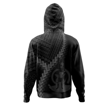 Vanuatu Hoodie Coat Of Arm Polynesian Tattoo Style