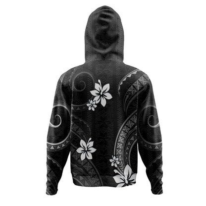 Hawaii Hoodie Polynesian Pattern Plumeria