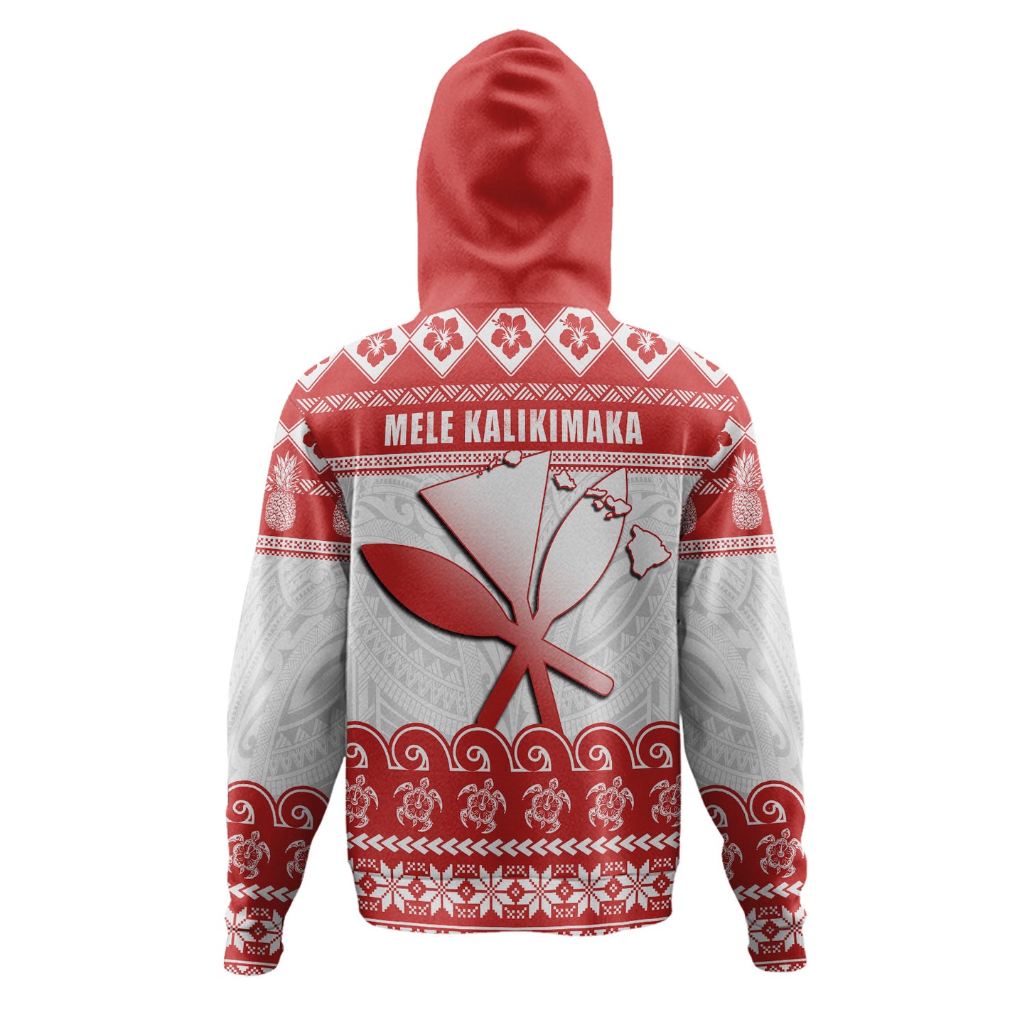 Hawaii Hoodie Santa Surfing Merry Christmas Kanaka Maoli