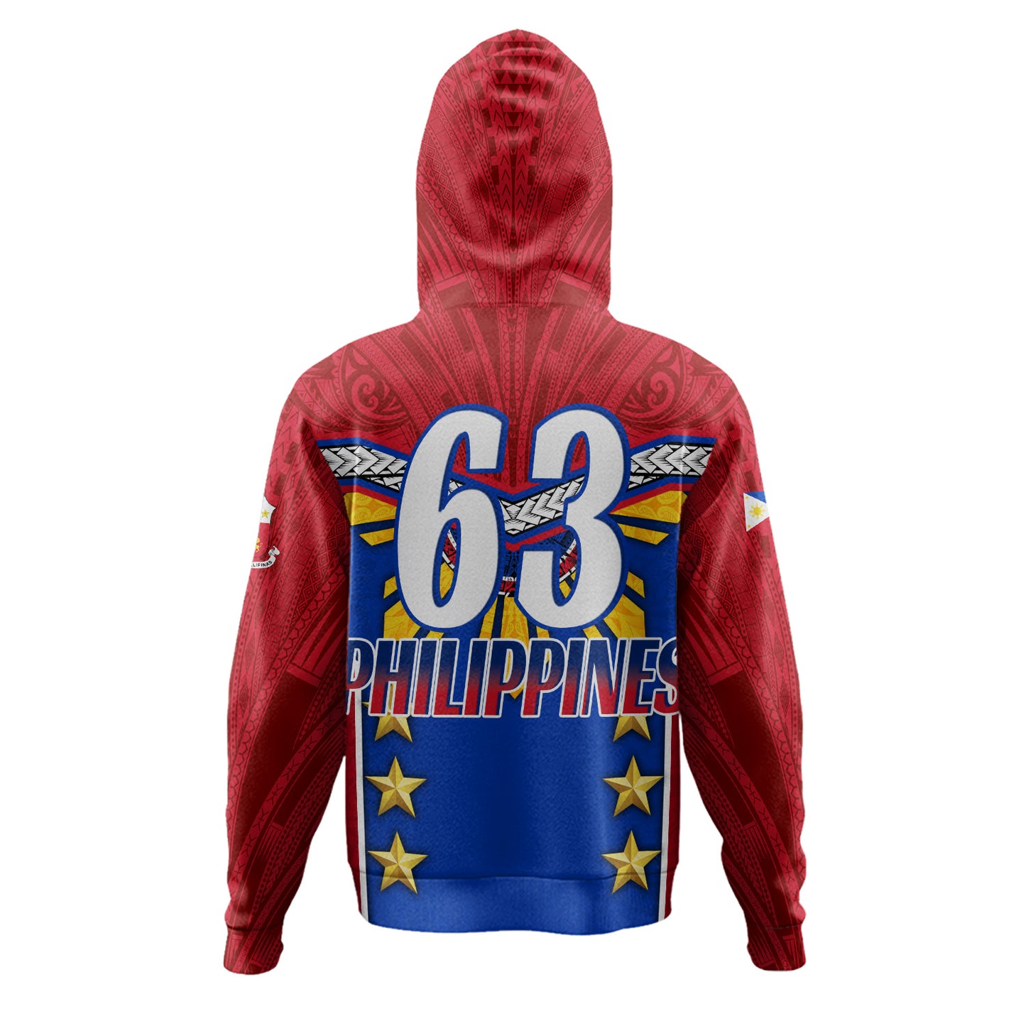 Philippines Filipinos Hoodie Half-Up Style Flag