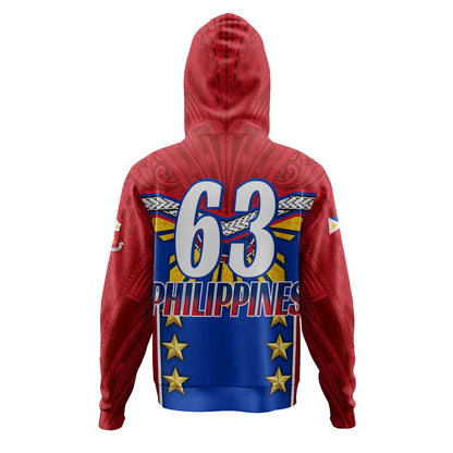 Philippines Filipinos Hoodie Half-Up Style Flag