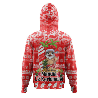 American Samoa Hoodie Manuia Le Kerisimasi Tropical Xmas Patterns