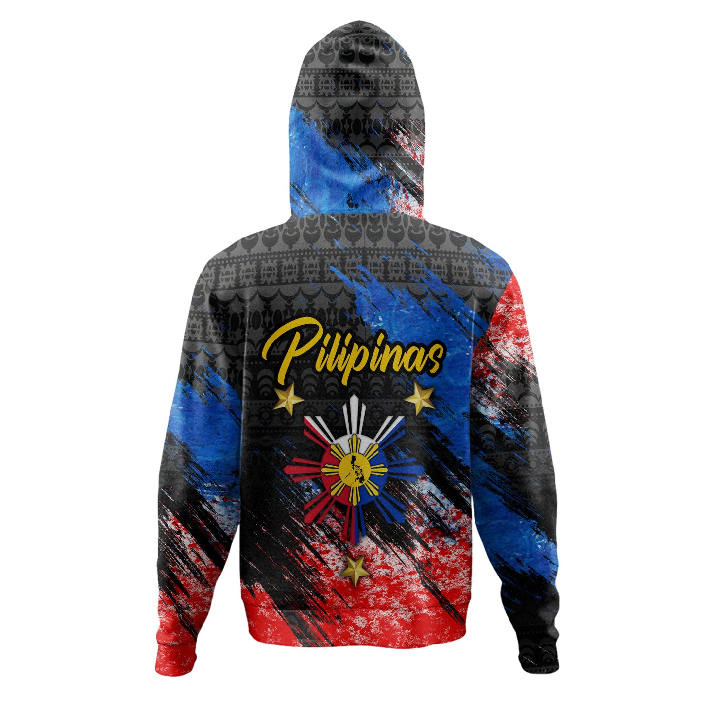 Philippines Filipinos Hoodie Pilipinas Sun Grunge Style