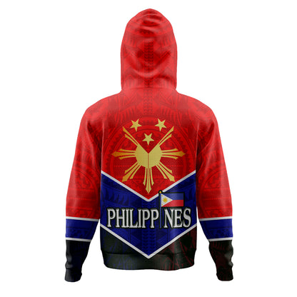 Philippines Filipinos Hoodie Sun Filipinos Tribal Flowers Patterns