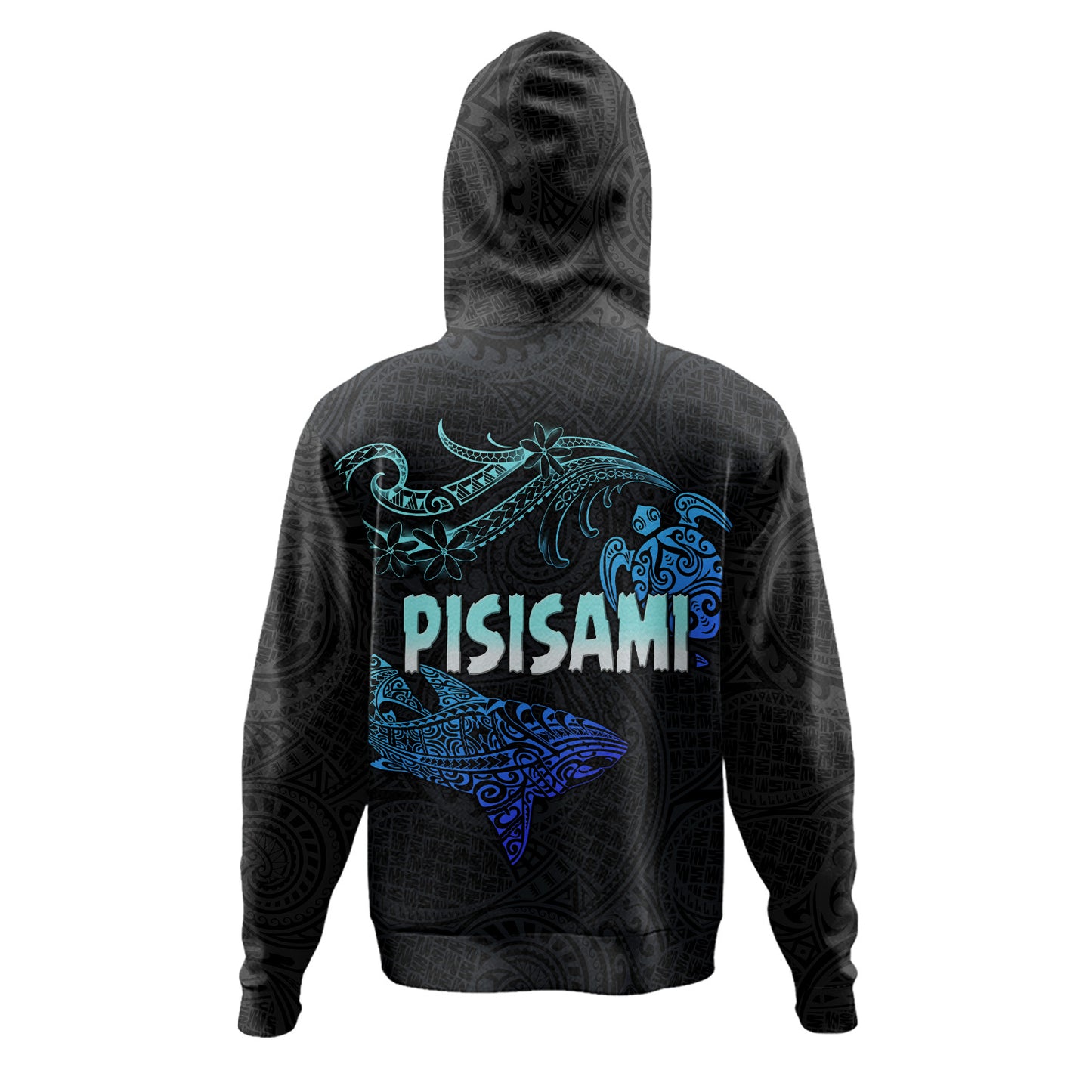 Pisisami Turtle Shark Polynesian Hoodie