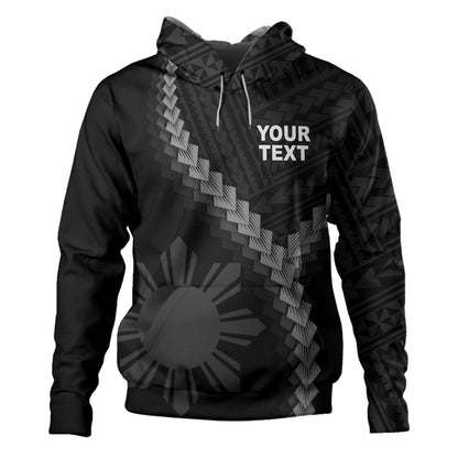 Philippines Filipinos Hoodie Filipinos Sun Polynesian Tattoo Style