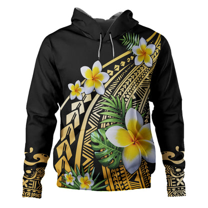 Hawaii Hoodie Plumeria Polynesian Pattern