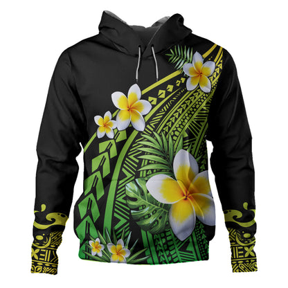 Hawaii Hoodie Plumeria Polynesian Pattern