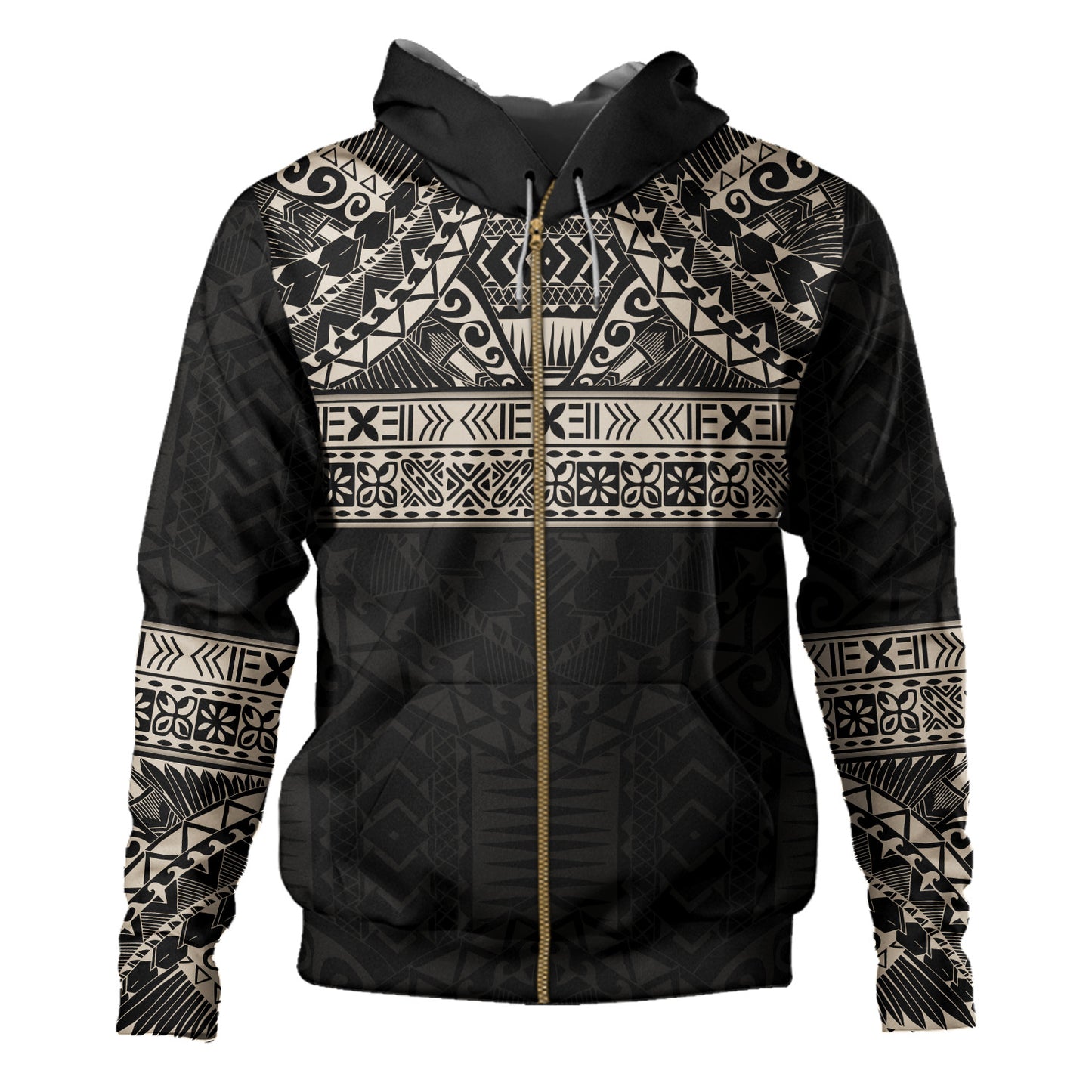 Polynesian Hoodie Traditional Tribal Tattoos